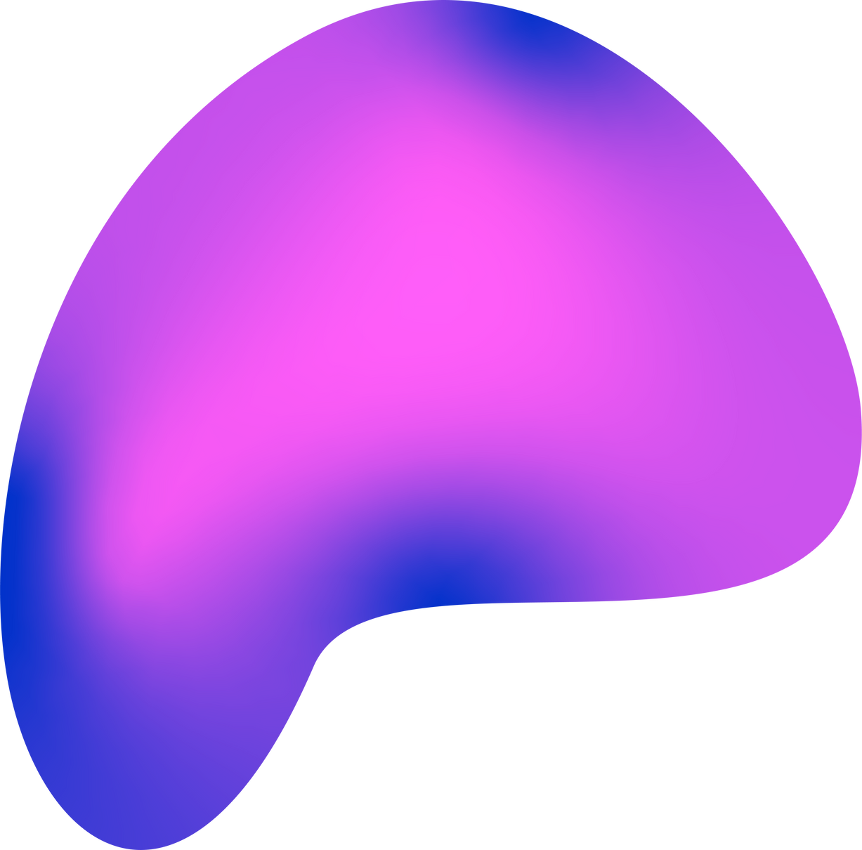 Purple Metallic Blob